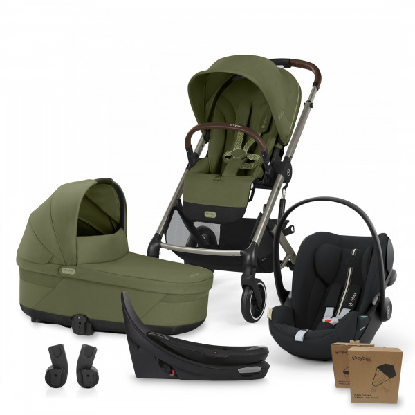 CYBEX Gold Balios 4in1 All Weather - Moss Green/Moon Black